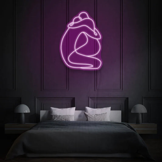 Enseigne Néon LED Embracing couple neon sign - Neon LED in Morocco – Gift et Decor Maroc