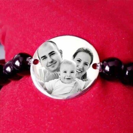 Bracelet personnalisé en Acier Inoxydable 20mm en pierres – Gifts et Decor Maroc