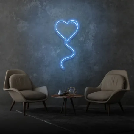 Enseigne Néon LED The Heart Shaped Balloon - Neon LED in Morocco – Gift et Decor Maroc