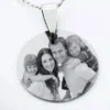 Mini Pendentif personnalisé avec photo en Acier inoxydable 16 mm – Gifts et Decor Maroc