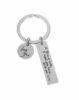 Porte-clés en acier inoxydable 2 pieces rectangle et rond – Gifts et Decor Maroc