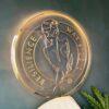 Logo acrylique personnalisé Transparent sign with backlit gold 3D lettering - sign in Morocco – Gifts et Decor Maroc