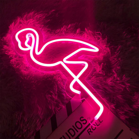 Enseigne Néon LED Flamingo neon Decor - Neon Led in Morocco – Gift et Decor Maroc