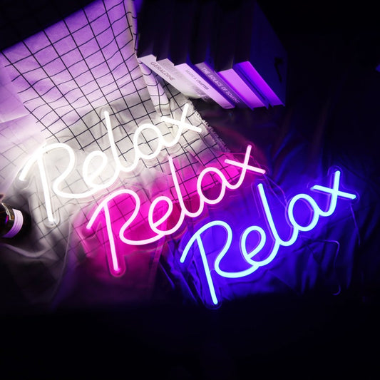 Relax-Enseigne-Neon-LED-au-Maroc-OPLADESIGN_4 Enseigne Néon LED “Relax” LED Neon Sign in Morocco – Gift et Decor Maroc