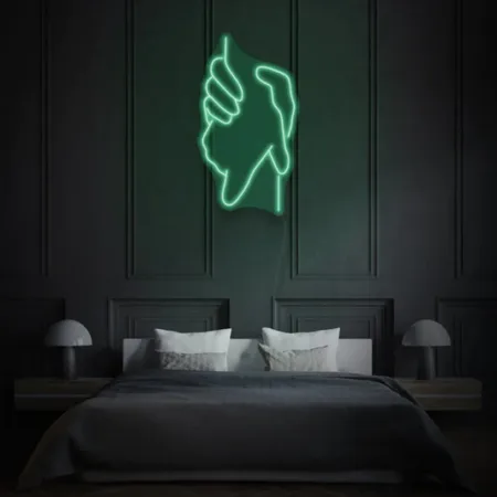 Enseigne Néon LED Two Hands Holding Each Other - LED Neon Sign in Morocco – Gift et Decor Maroc