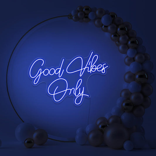Enseigne Néon LED Good Vibes Only - LED Neon sign - Neon Led in Morocco – Gift et Decor Maroc