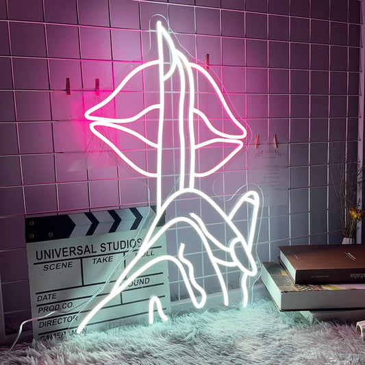 neonmaroc-neonledmaroc-neon-maroc_4_df2417db-7c41-48f7-9a36-5abc30a54a98 Enseigne Néon LED “Be Quiet Finger On Lips” neon Beauty Morocco - Neon Led in Morocco – Gift et Decor Maroc