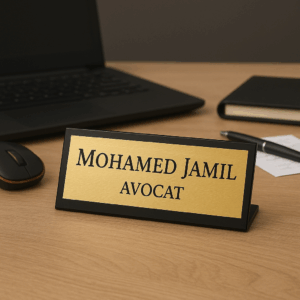 Plaque de Bureau Personnalisée | Gifts et Decor